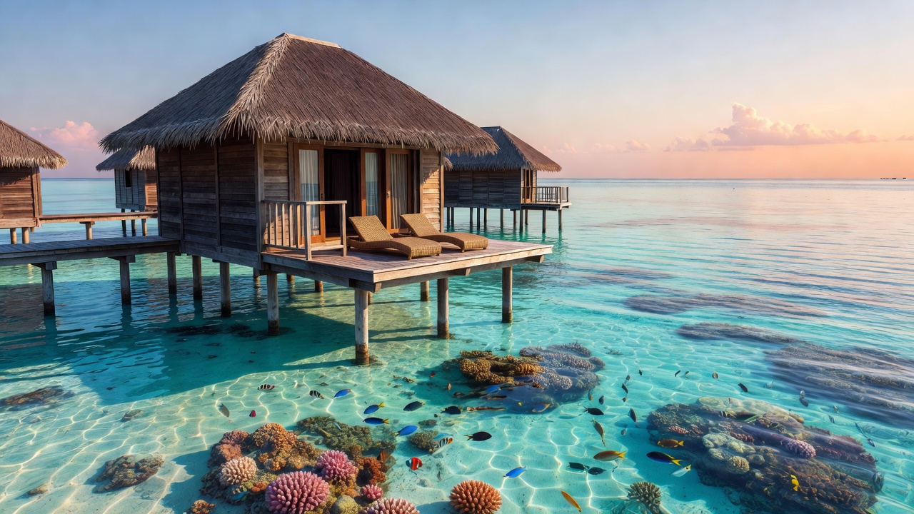 Soneva Jani Overwater Sanctuary Lagoon View in Maldives